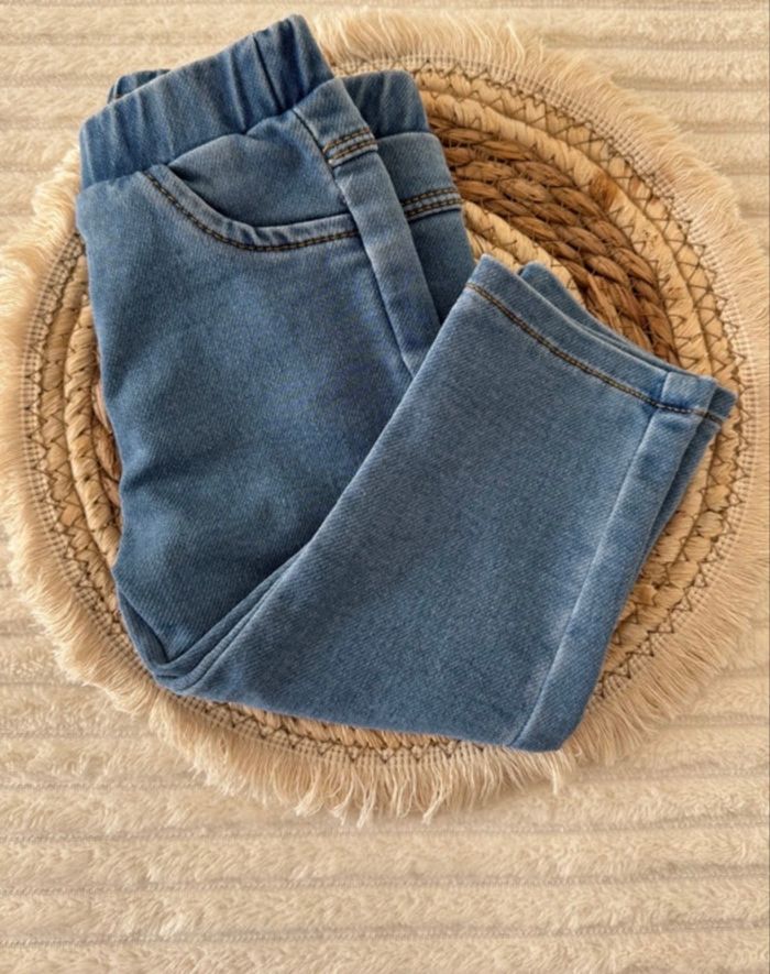 Jegging type jean - fille - toutes saisons - Kiabi - 9 mois - comme neuf