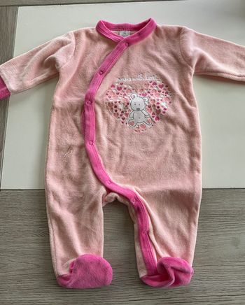 Pyjama velours 1 mois