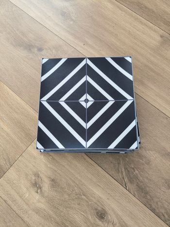 Lot de 8 carreaux adhésifs 20x20 cm pour cuisine ou salle de bain Vinyl Way neufs