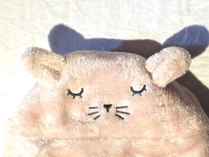 Bonnet Cache Oreilles Visage Chat Dort Oreilles Scratch Vêtement Accessoire Petits Enfants Bébés - photo numéro 2