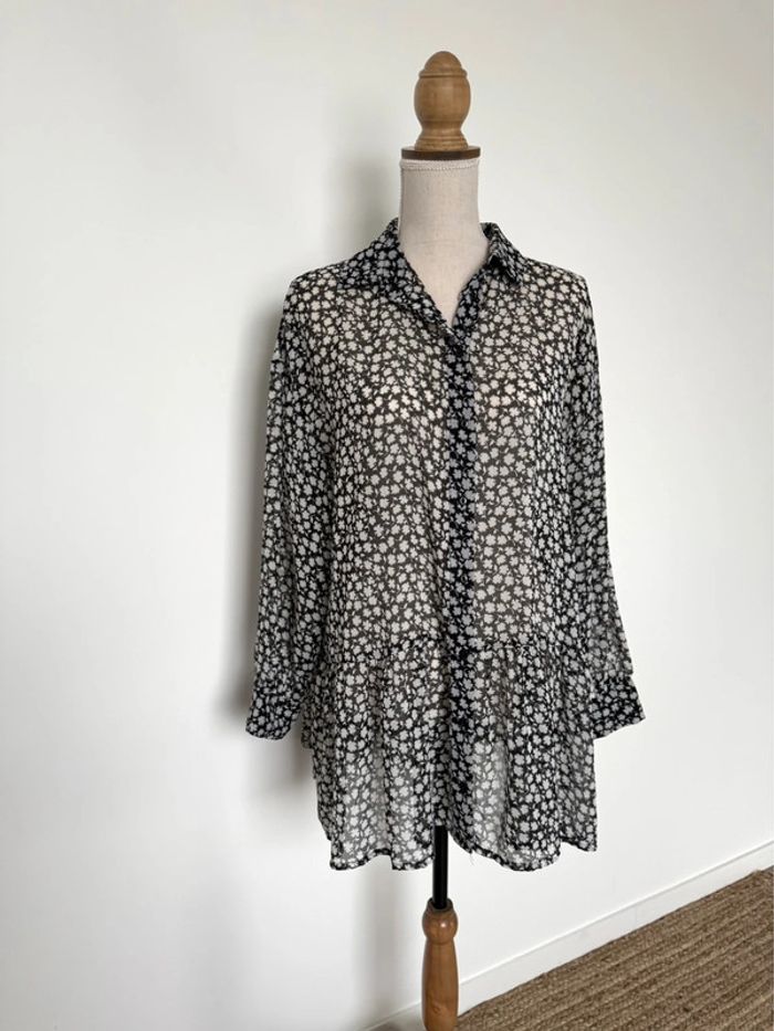 Tunique blouse blusa fluide Chemise camisa Folder Camicia overhemd Overhemd folder Camicetta - photo numéro 3