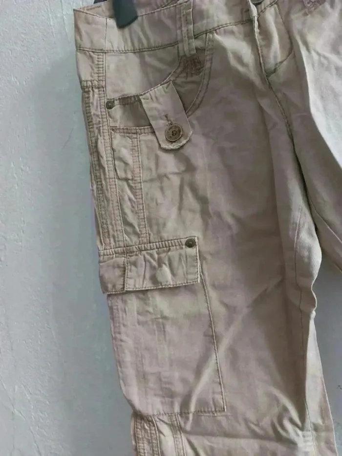 Pantalon cargo beige Taille 34 - photo numéro 2