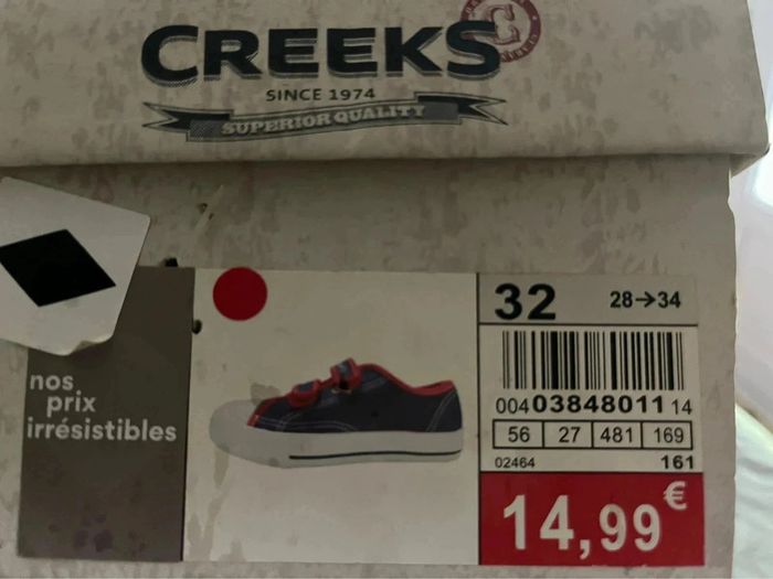 Basket en toile creeks taille 32 - photo numéro 6