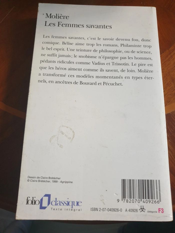 Livre Les Femmes Savantes - photo numéro 2
