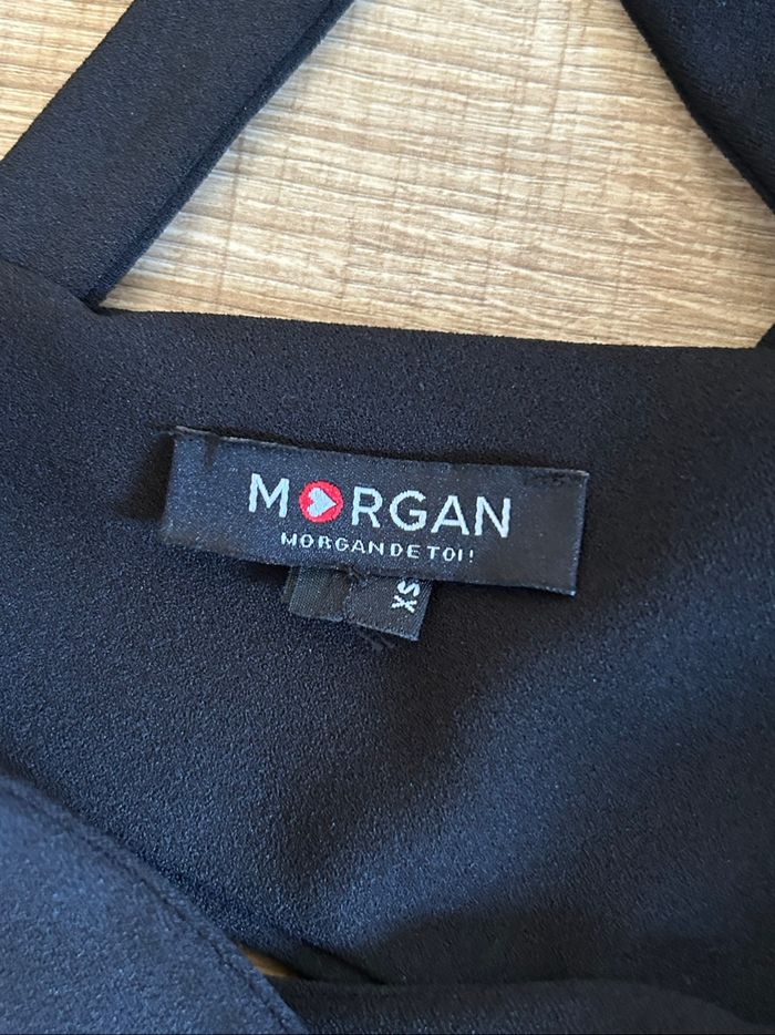 Robe noire sans manches avec strass Morgan taille XS comme neuve - photo numéro 10