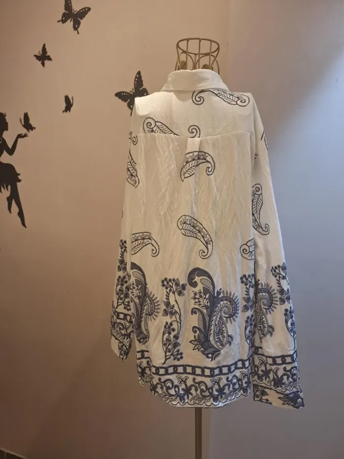 Chemise blanche imprimée - photo numéro 3