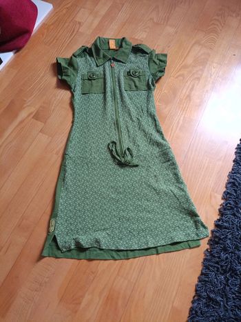 Robe rétro vert