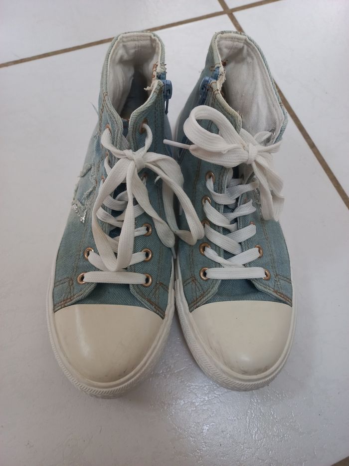 Baskets montantes toile 38/39