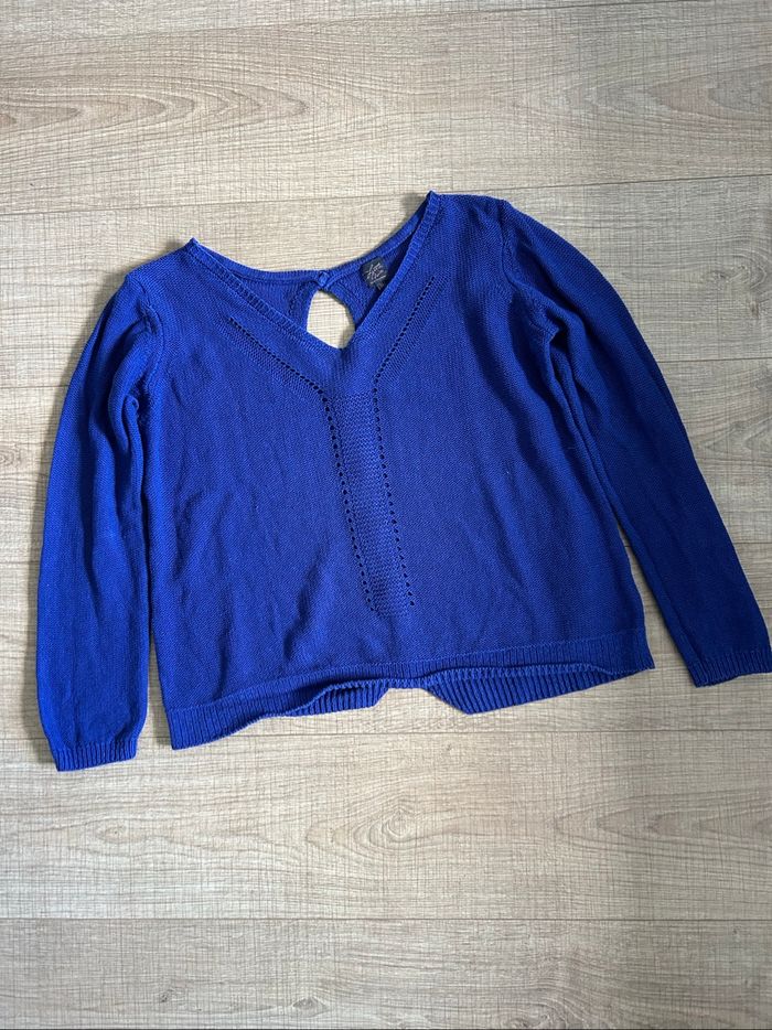 Pull bleu à manches longues Captain Tortue taille M TBE - photo numéro 7