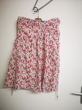 Blouse fleurie bustier 40