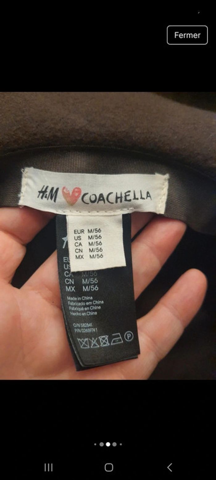 Chapeaux H&M Coachella laine marron 56cm - photo numéro 11