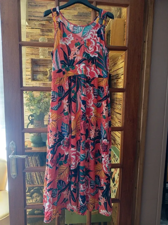 Robe longue fleurie