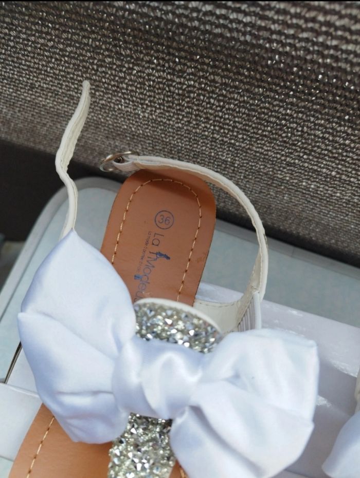 Sandale a nœud blanche - photo numéro 6