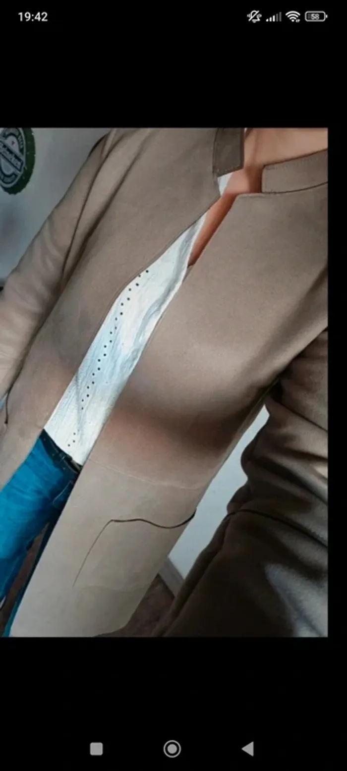 Veste longue suédine - photo numéro 3