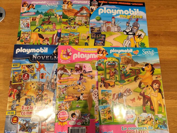 Lot figurines , accessoires et magasines Playmobil , très bon état - photo numéro 8