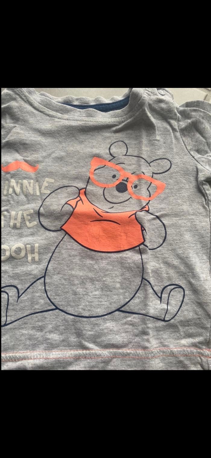 Tee shirt manches longues Winnie l'Ourson Disney 6 mois - photo numéro 4