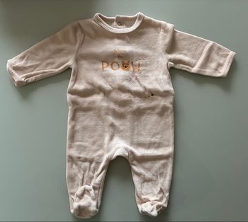 Pyjama bébé 3 mois coton & polyester – Winnie l’Ourson – Très bon état 