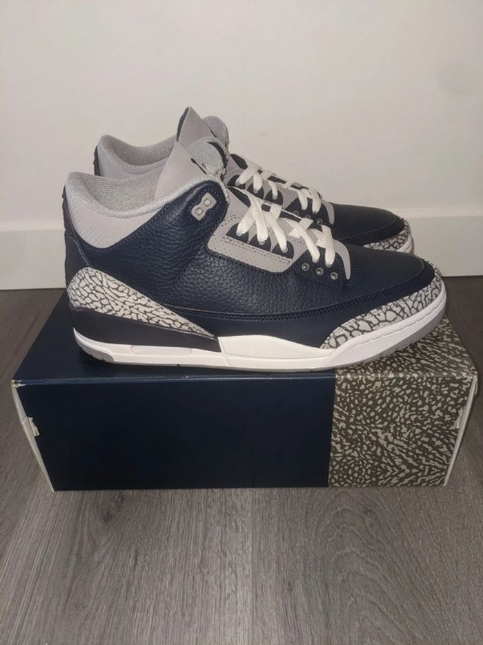 Nike Air Jordan 3 georgetown midnight navy 2021 facture BSTN - photo numéro 3