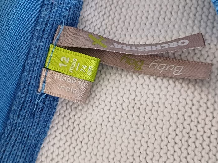2 gilets zippés à capuche pour garçons Taille 12 mois - photo numéro 6