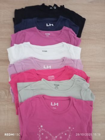 Lot de 8 t-shirts à manches longues