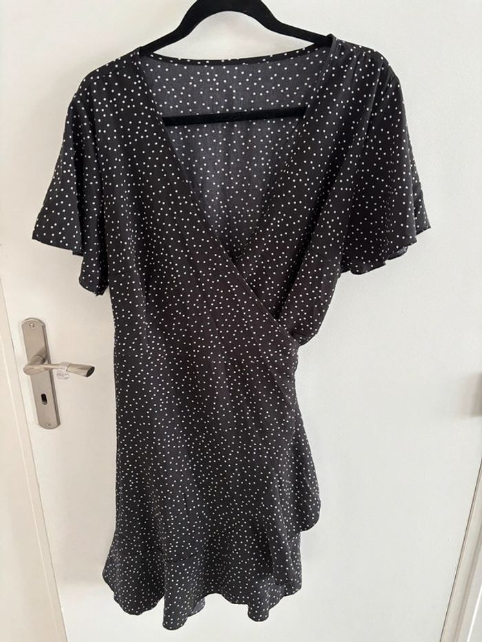 Robe portefeuille noire