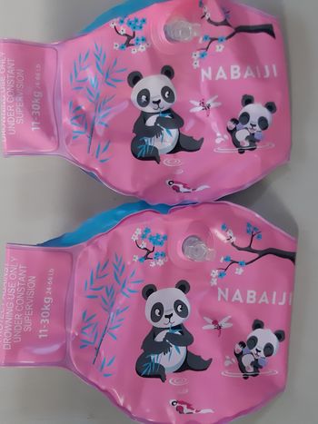 Brassards de piscine fille - panda - 11 / 30 kg