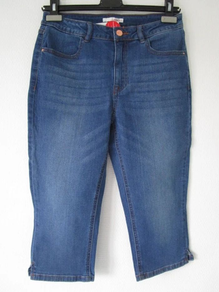Pantacourt jean bleu Camaïeu 38 NEUF - photo numéro 2