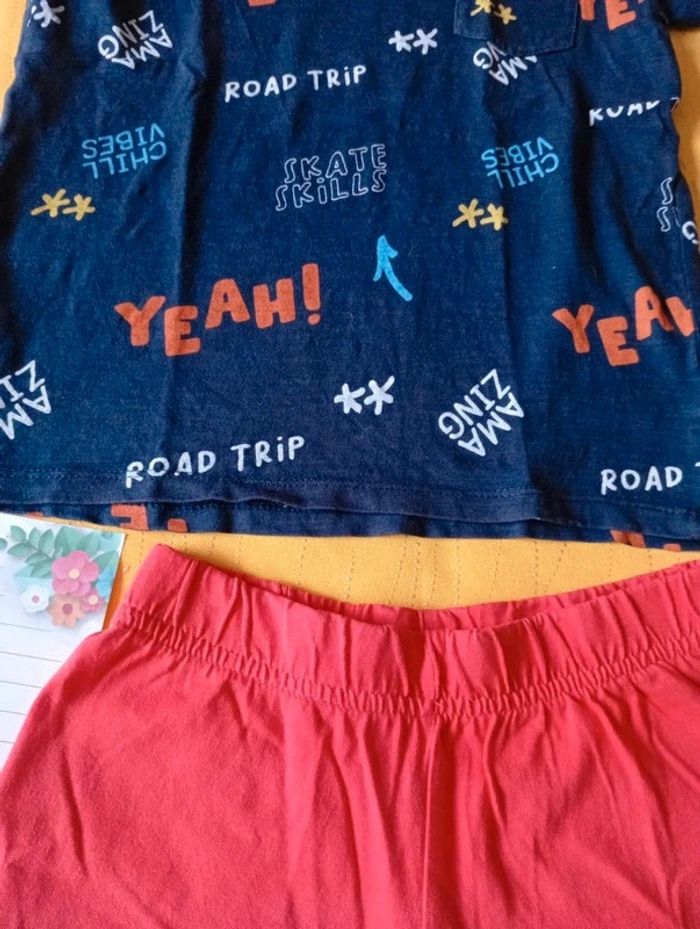 Lot ou pyjama été 6 ans garçon short et tee shirt Printemps été coloré - photo numéro 9
