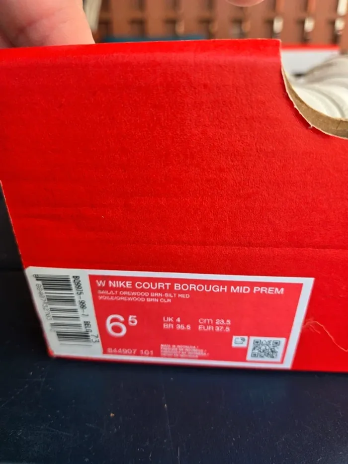 Nike court borough mid creme beige taille 37,5 neuves - photo numéro 8