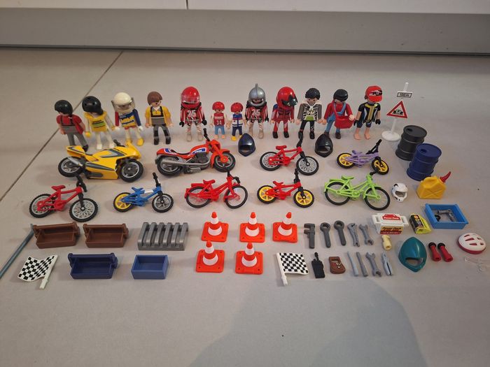 Playmobil motos, vélos