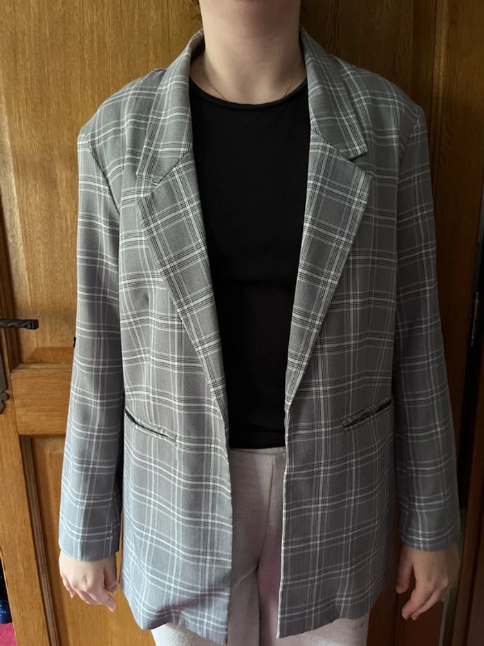 Blazer à carreaux