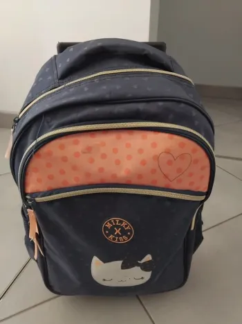 Cartable à roulettes fille
