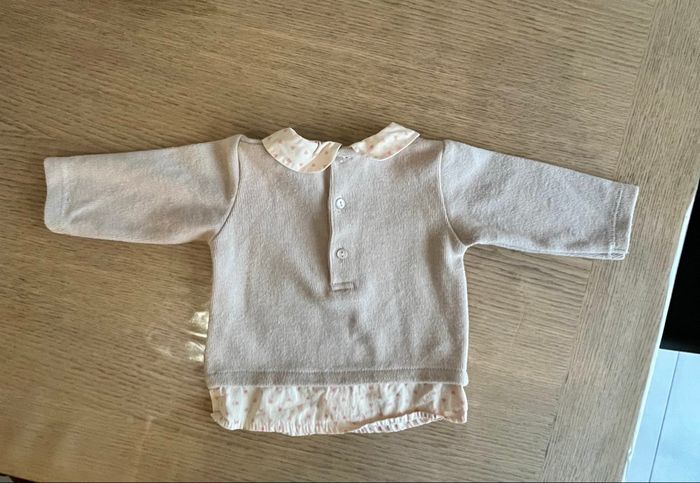 Haut pull chemise 3 mois fille - photo numéro 2