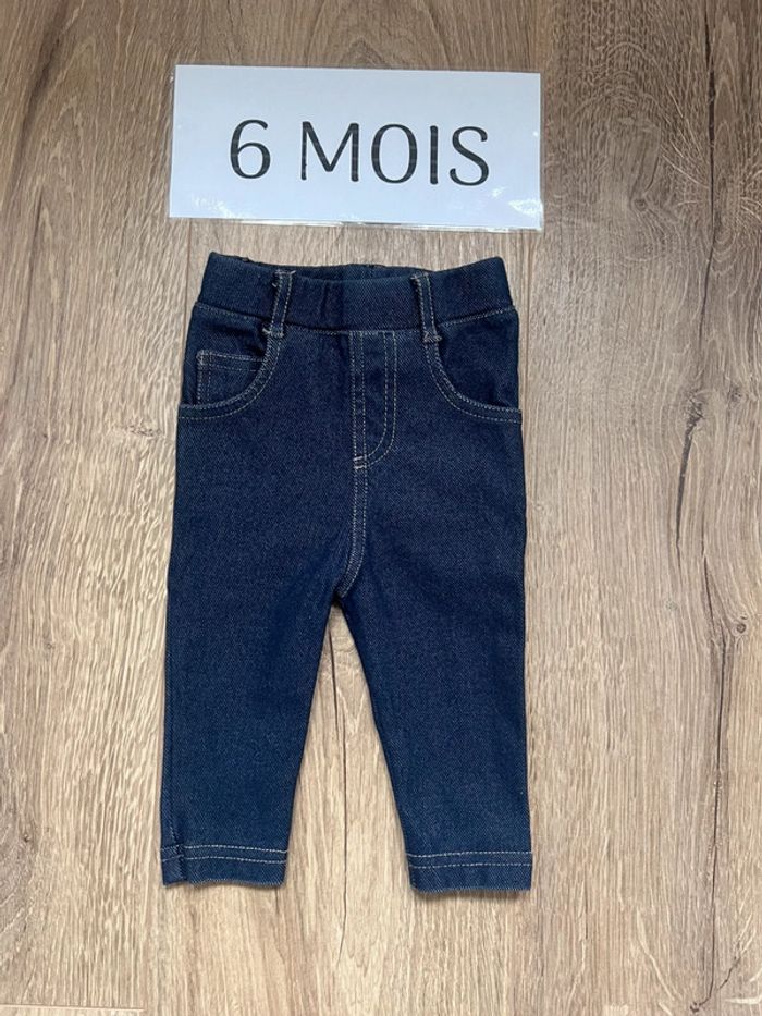 Legging bleu 6 mois
