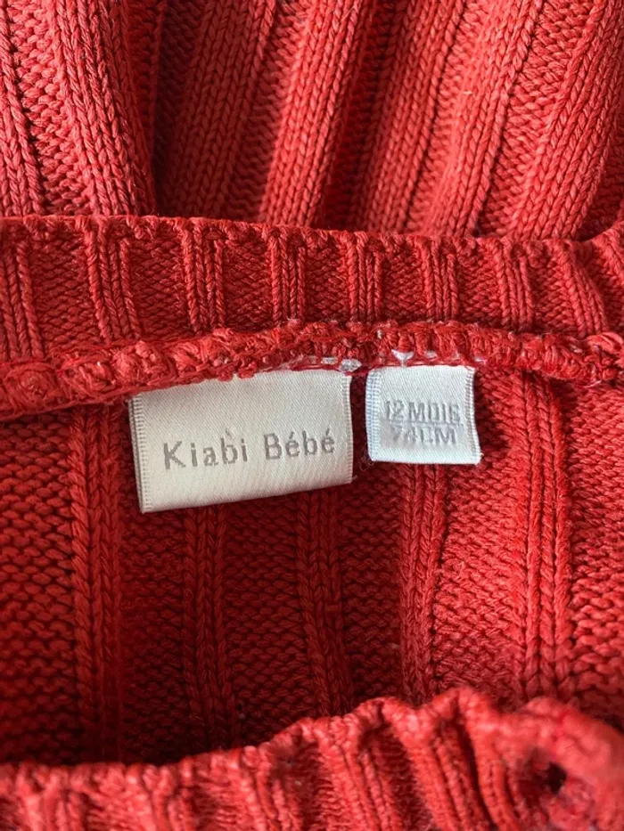Pull rouge Kiabi 12mois - photo numéro 5
