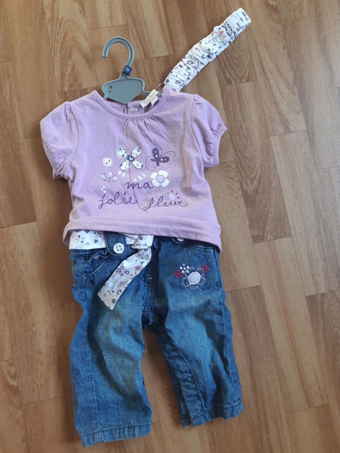 Ensemble fille 3 mois Neuf