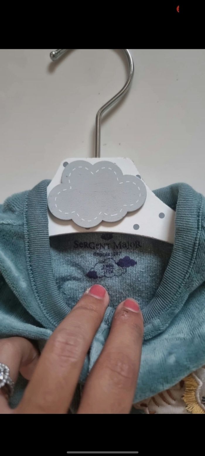 Pyjama bébé sergent major taille 3 mois - photo numéro 2