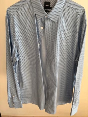 Chemise manche longue bleue