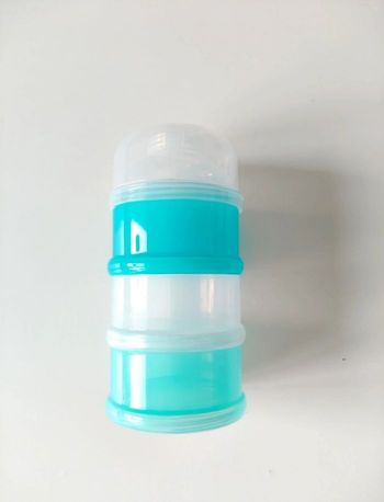 NUK Boîte doseuse Lait en poudre Empilable Neuf Bleu