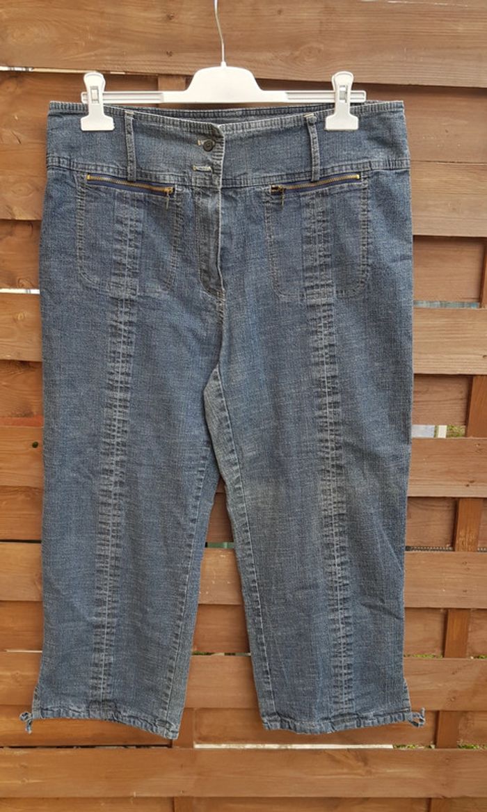 Pantacourt large en jean, made in France 🇨🇵 - photo numéro 2
