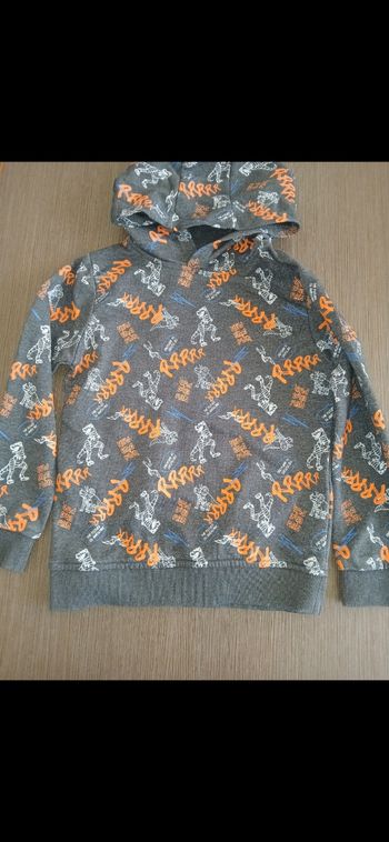 Sweat capuche garçon Dinosaure 8 ans