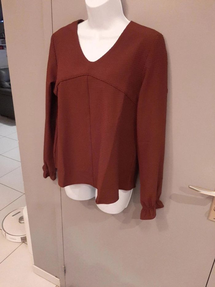 Blouse manches longues bordeaux Karl Marc John S - photo numéro 2