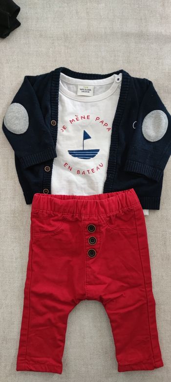 Pantalon tee-shirt gilet