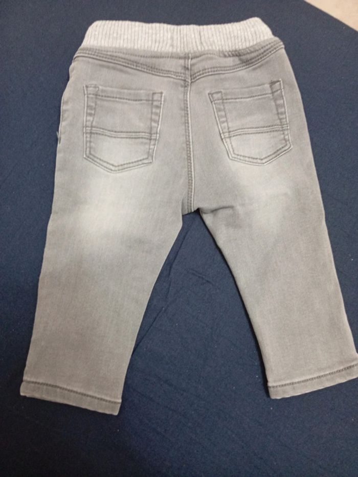 Jean gris 12mois 74 cm - photo numéro 3