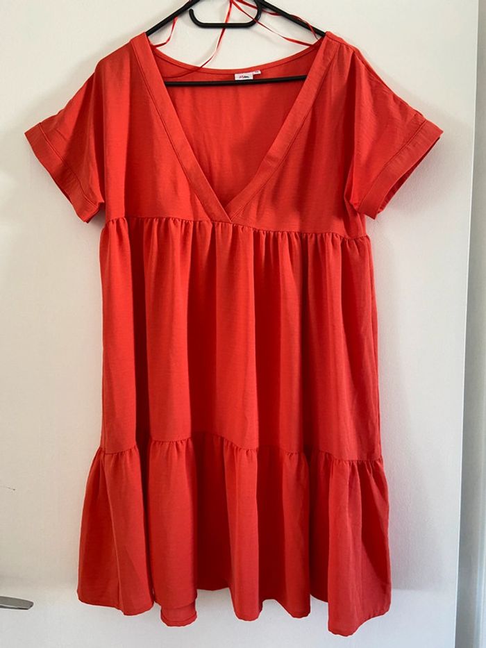 Robe patineuse corail taille M neuve