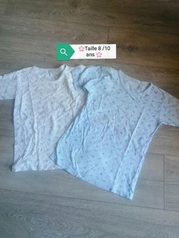 🌸Lot de deux tee-shirts fleuris Taille 8/10 ans Neufs "Kiabi" 🌸