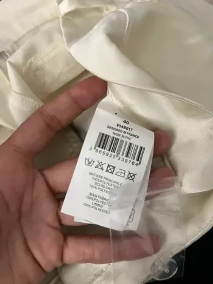 Pantalon satiné large fluide crème LPB - photo numéro 9