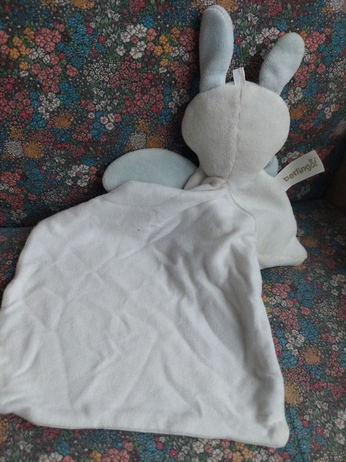#3 Doudou mouchoir lapin ange Berlingot - photo numéro 3