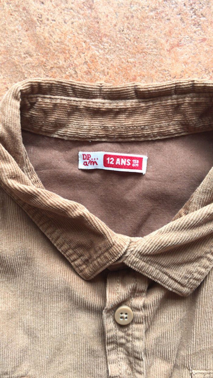 DPAM chemise couleur caramel taille 12 ans - photo numéro 3