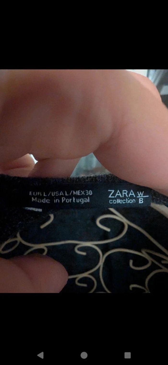 Magnifique pull à volants gris Zara Taille L - photo numéro 7